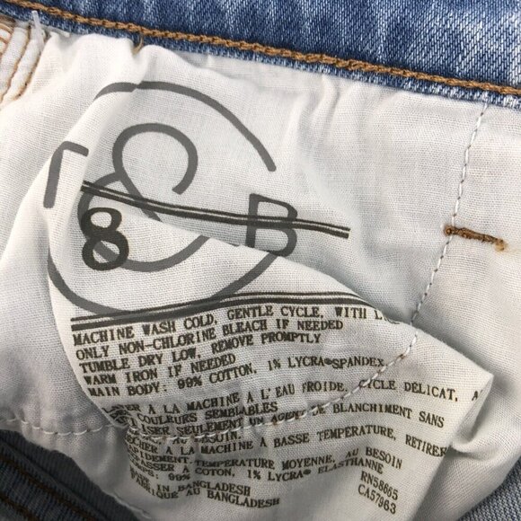 Treasure & Bond Jean Shorts Girls Size 8 Distressed Frayed Raw Hem Bermuda - Picture 10 of 10